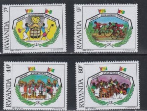 Rwanda # 1230-1233, Int'l Youth Year, Mint NH, 1/2 Cat