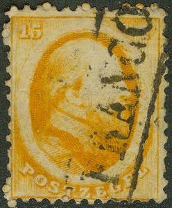 Netherlands - 15c 1864 - Scott # 6 - used