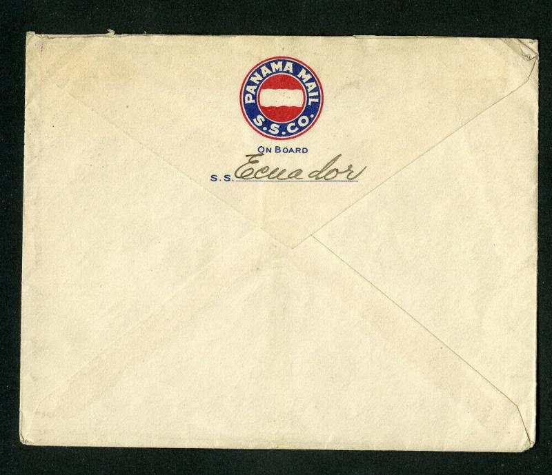 Canal Zone 1927 Stationary w/ Sc# 97 Panama Mail Steamship co