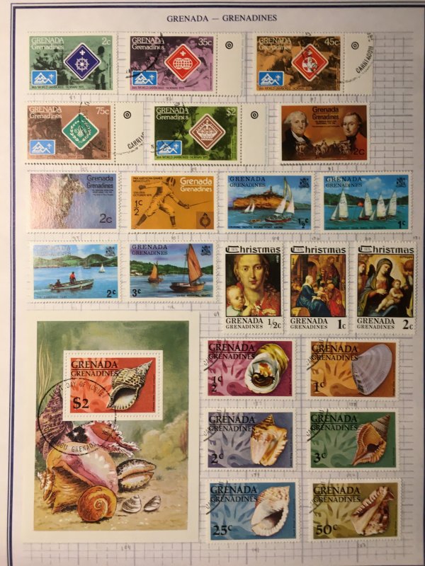 Small Collection of Grenada Grenadines stamps