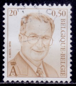 Belgium, 2001, King Albert II, 20/0.50Fr, used**