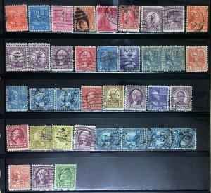 US Small Collection - Perfin Lot