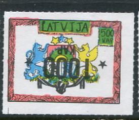 Latvia Propaganda Stamp 1000 Kap  - Penny Auction