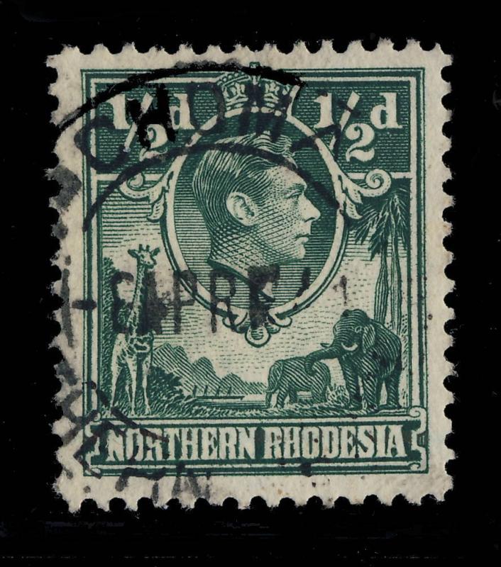 NORTHERN RHODESIA - 1941  CHOMA  DOUBLE CIRCLE DATE STAMP ON SG 25 (a)