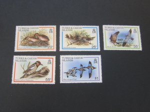 Turks & Caicos Islands 1980 Sc 425-29 bird set MNH