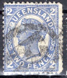 Australian States - Queensland 1907; Sc. # 133; Used Single Stamp