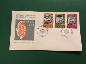 Cyprus First Day Cover Europa  1974 Stamp Cover R43120