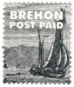 (I.B) Guernsey Cinderella : Brehon Island Post Paid