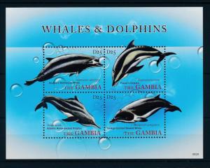 [32216] Gambia 2010 Marine Life Whales MNH Sheet