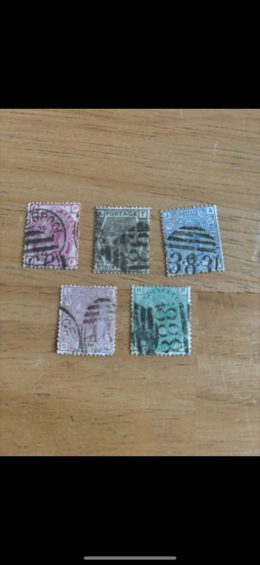 Great Britain lot of five early issues