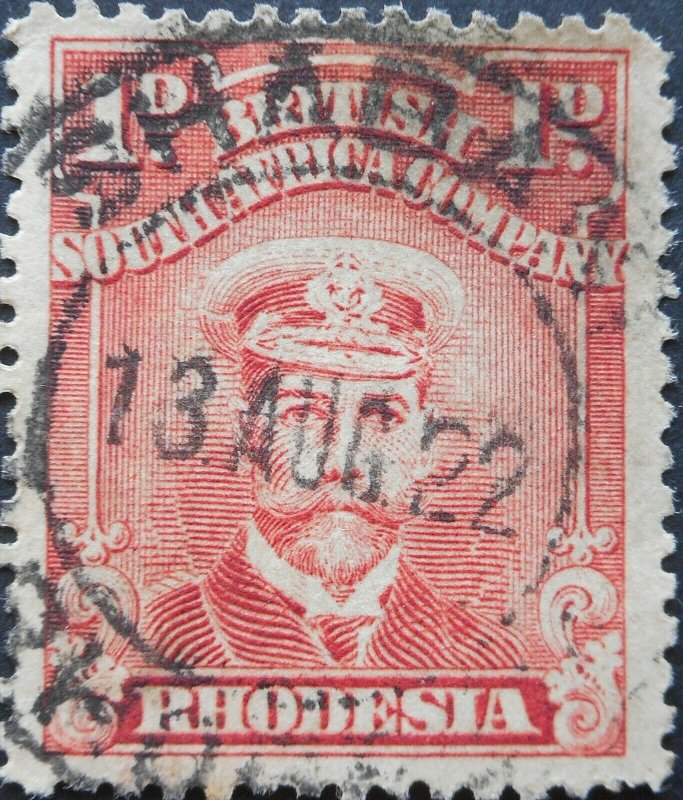 Rhodesia Admiral One Penny with a SHABANI (DC) postmark
