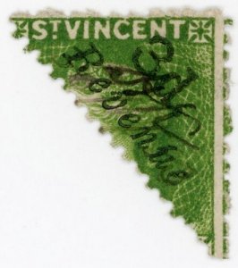 (I.B) St Vincent Revenue : Stamp Duty 6d Bisect (1881)