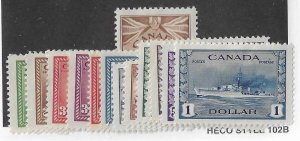 Canada Sc # 249-262 set of 13  OG VF