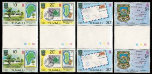 Tuvalu Scott 133-136 Mint never hinged.