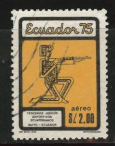 Ecuador Scott C555 used 1975 airmail stamp 