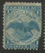 U.S. Scott #RO77b Match Revenue Stamp - Used Single