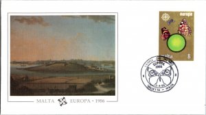 Malta, Worldwide First Day Cover, Europa, Art, Butterflies