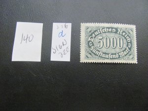 Germany 1922 MNH SIGNED BPP MI. 256d COLOR VAR.   VF 32 EUROS  (140)