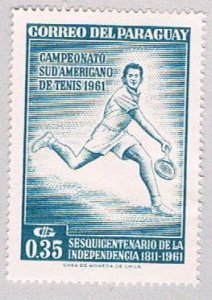 Paraguay 630 Unused Tennis Player 2 1962 (BP52214)