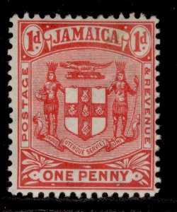 JAMAICA EDVII SG40, 1d carmine, LH MINT.