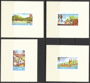 Congo, Peoples Republic Sc# 489-492 MNH (a) IMPERF PROOF 1979 Captain Cook