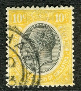 TANGANYIKA; 1927 early GV issue fine used Shade of 10c. value