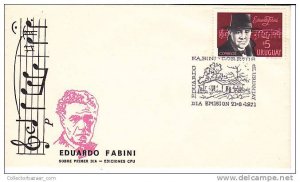 1971 Musico Eduardo Fabini Tango classic  Uruguay sobre primer dia FDC [IMG_0...