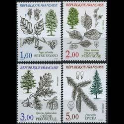 FRANCE 1985 - Scott# 1984-7 Beech Tree Set of 4 NH