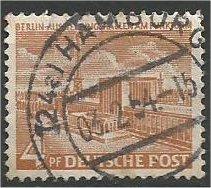 BERLIN, 1954, used 4pf Buildings Scott 9N101