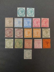 Indian Stam Queen Victoria 1882-90, Complete Set Mint LH, Very Fine SG# 23-33