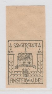 Finsterwalde WWII Germany World War II Local Stamp 1946 4+3pf MNH** A20P4F173-