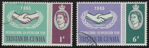 Tristan da Cunha #87-88 (1965), CTO compl. set, cat. $0.65