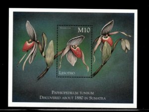 Lesotho 1999 - Orchids - Souvenir Sheet Stamp - Scott #1196 - MNH