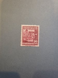 Stamps Spanish Andorra Scott #45 h