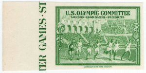 (I.B) US Cinderella: Olympic Committee (1948) plate proof