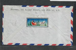 1952 Prexie Cover 9c Harrison New York NY Madison Square Sta. Airmail