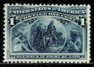 [CA]   US #230 MNH 1893 Classic 1c 'Columbian Exposition' Stamp...Ships Free!