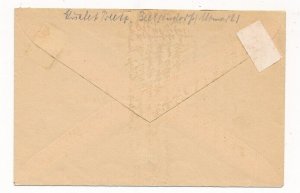 D309012 Deutsches Reich Cover 1940's Salzwedel Hannover Bahnpost 258