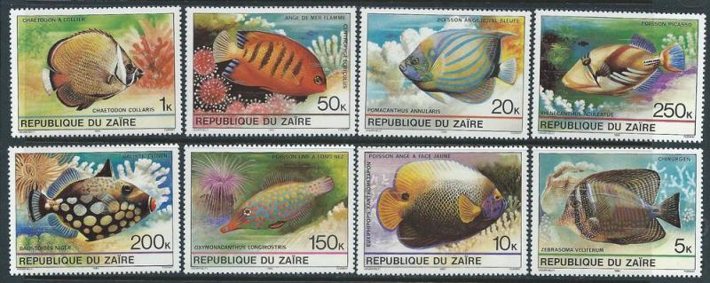 ZAIRE SC# 974-81 VF MNH 1980