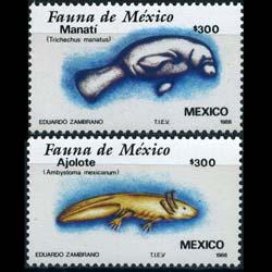 MEXICO 1988 - Scott# 1533-4 Marine Life Set of 2 NH