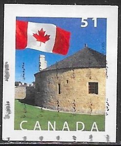 Canada 2138 Used - Flag - SW Bastion - Lower Fort Garry National Historic Site