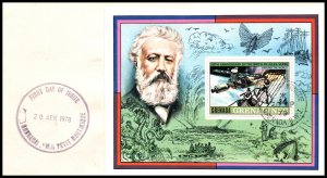 Grenada Grenadines 327 Space Souvenir Sheet U/A FDC