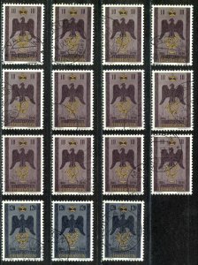 Liechtenstein Sc# 301-302 assorted Used lot/15 1956 Independence 150th