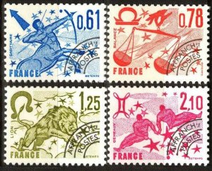 France 1978 Precancelled stamps Zodiac Signs (III) set of 4 MNH