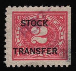 #RD25 2c Stock Transfer, Used [4] **ANY 5=FREE SHIPPING**