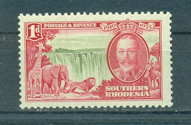 Southern Rhodesia sc# 33 (2) mh cat value $4.25