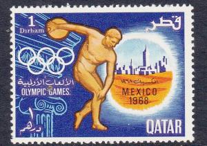 Qatar 140 Mint OG 1968 Olypmic Games