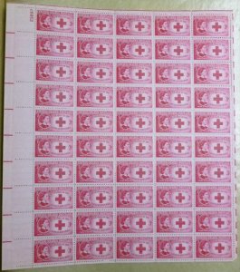 US Stamp 1948 Clara Barton, Red Cross 50 Stamp Sheet Scott #967