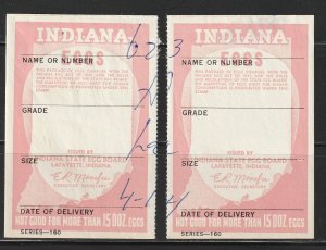 US: Indiana Egg Stamp, Cat #E24  (1335k)