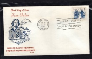 Canada #398 (1962 Talon issue) unaddressed H&E cachet FDC